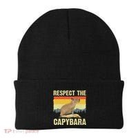 Capybara Art For Women Rodent Animal Lover Capybara Beanie thumb 0