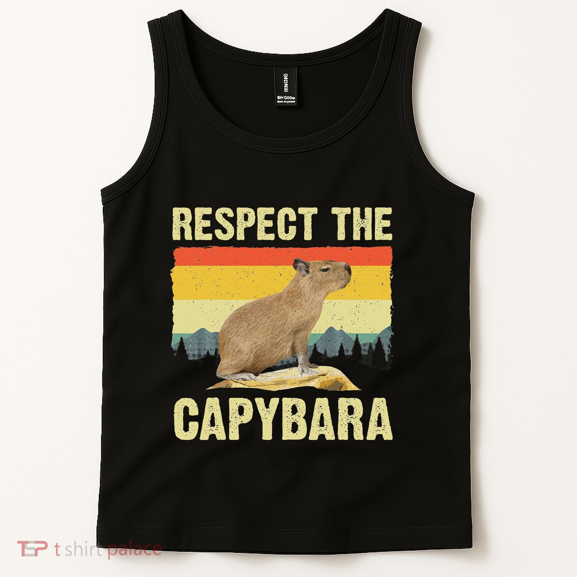 Capybara Art For Women Rodent Animal Lover Capybara Tank Top