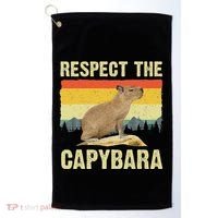 Capybara Art For Women Rodent Animal Lover Capybara Golf Towel thumb 0