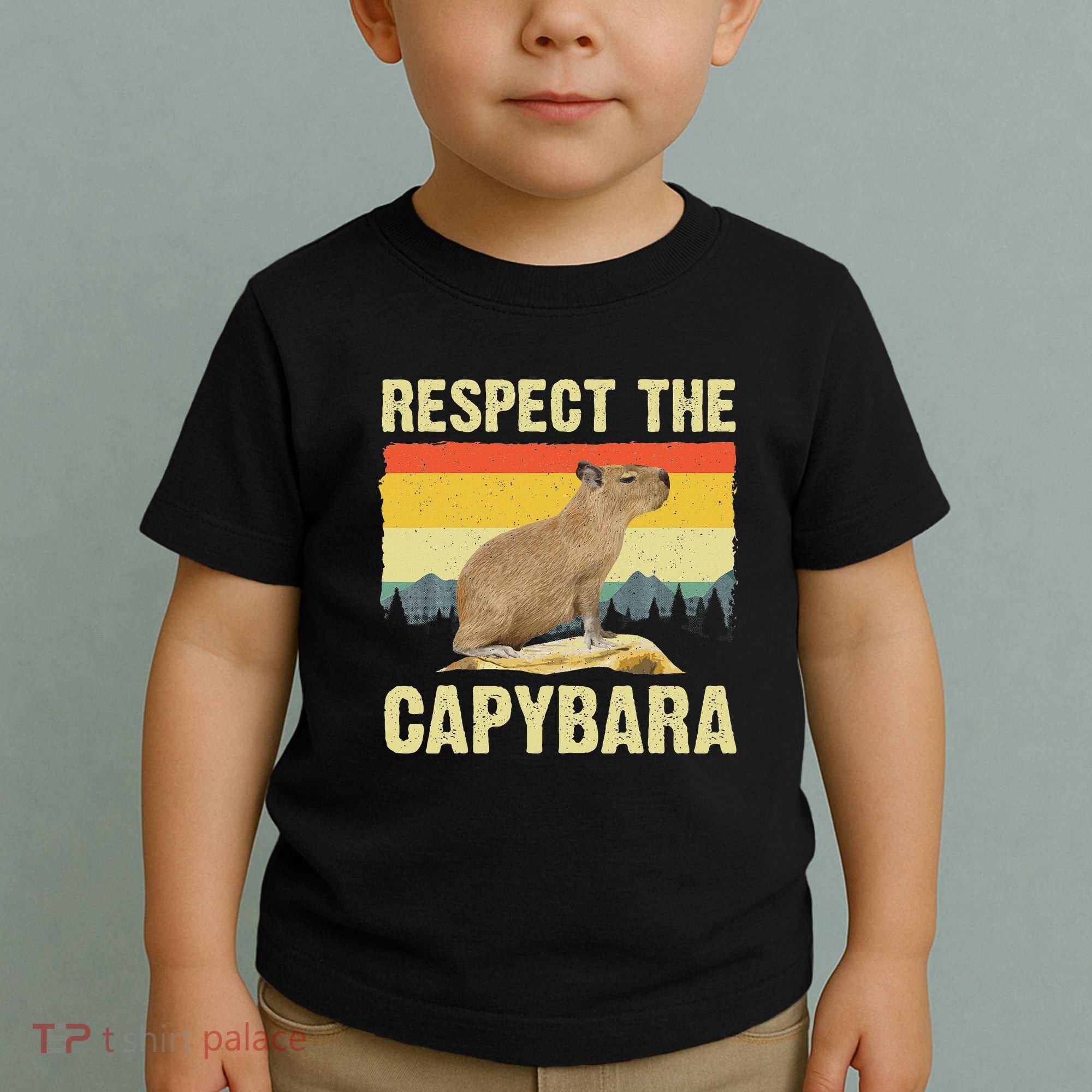 Capybara Art For Women Rodent Animal Lover Capybara Toddler T-Shirt
