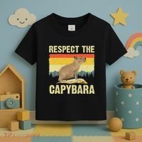 Capybara Art For Women Rodent Animal Lover Capybara Toddler T-Shirt thumb 3