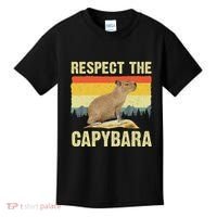 Capybara Art For Women Rodent Animal Lover Capybara Kids T-Shirt thumb 0