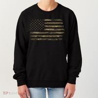 Camo American Flag Usa Camouflage Women's Sweatshirt thumb 0
