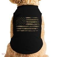 Camo American Flag Usa Camouflage Doggie Tank thumb 0