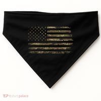 Camo American Flag Usa Camouflage USA-Made Doggie Bandana thumb 0