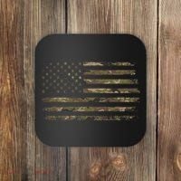 Camo American Flag Usa Camouflage Coaster thumb 0