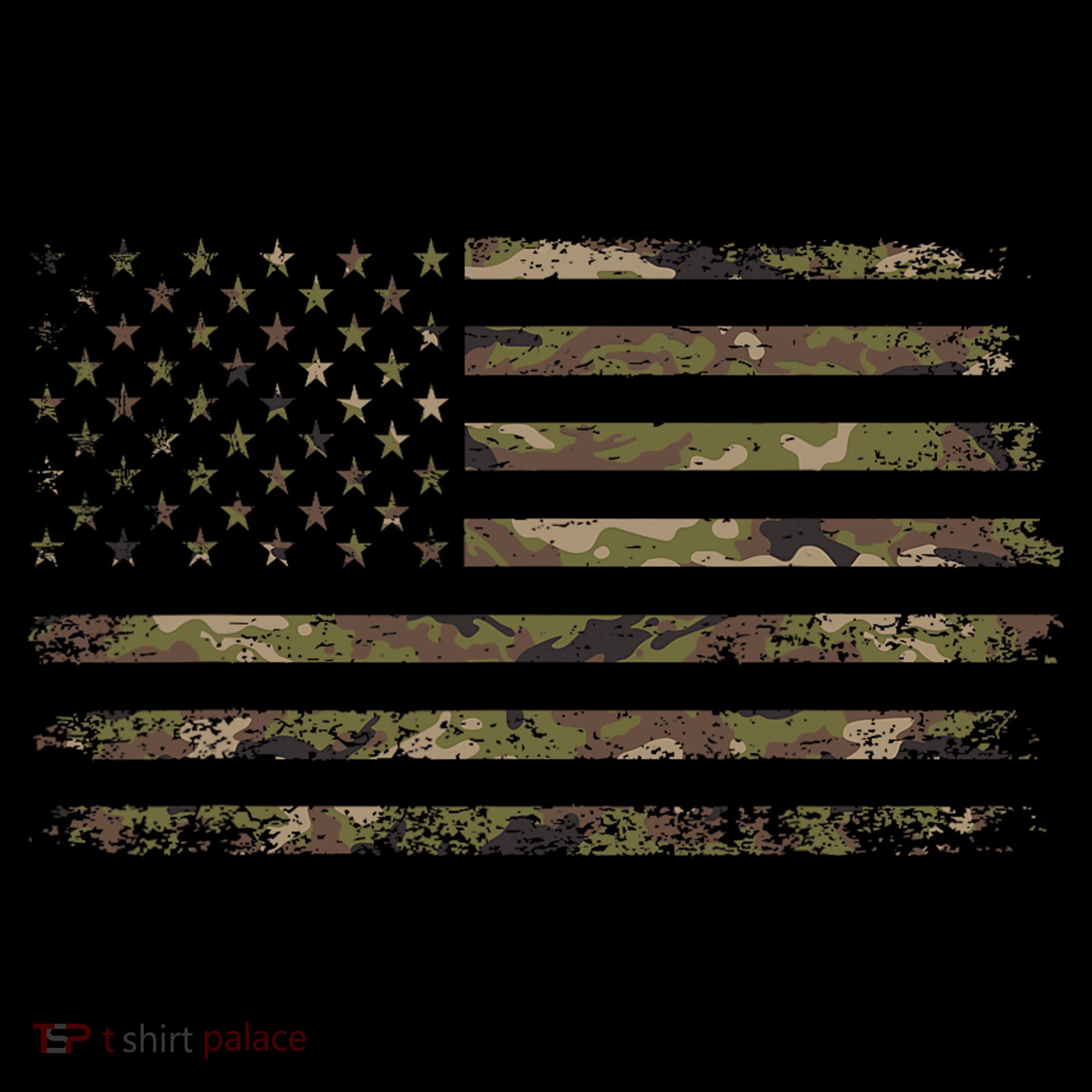 Camo American Flag Usa Camouflage Women's Hoodie