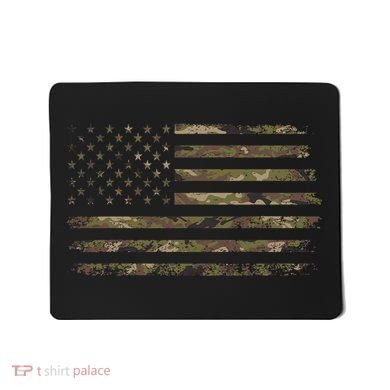 Camo American Flag Usa Camouflage Mousepad