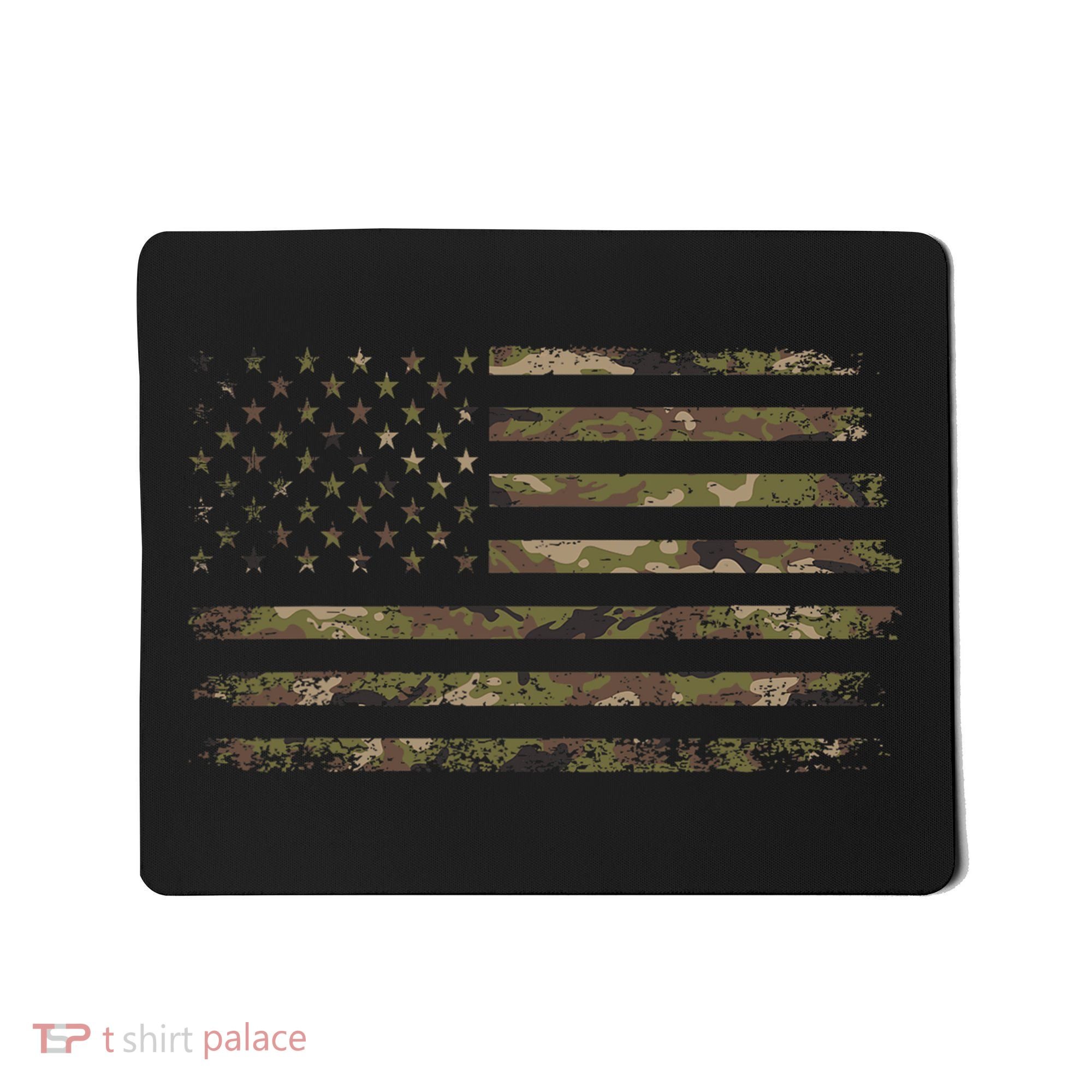 Camo American Flag Usa Camouflage Mousepad