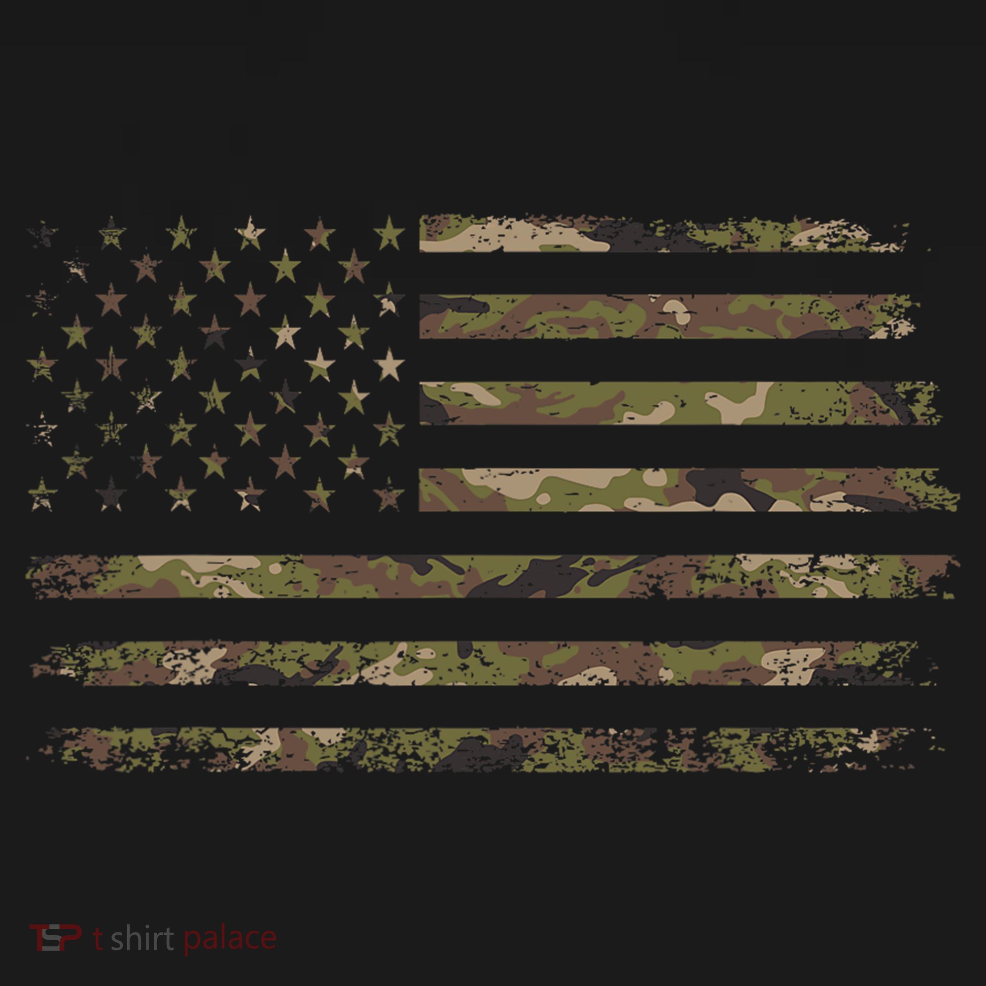 Camo American Flag Usa Camouflage Women's Tank Top