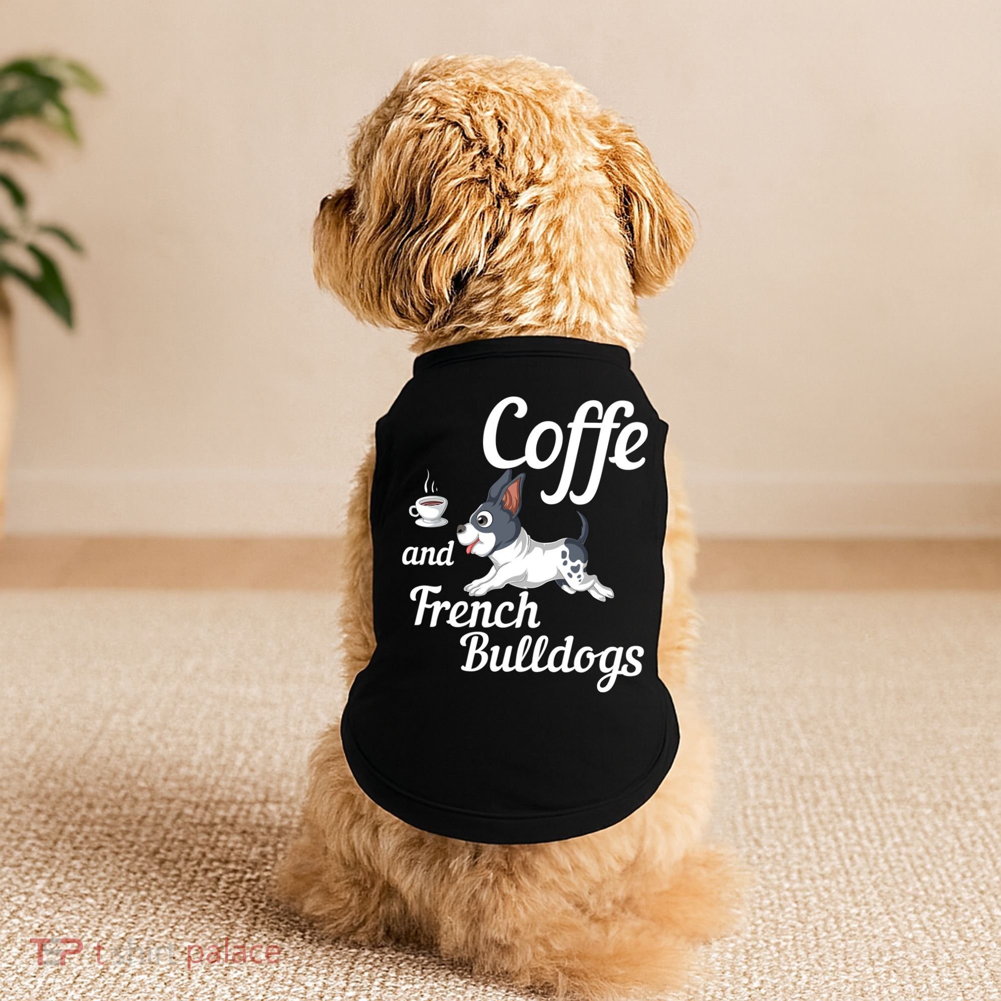 Coffee And French Bulldogs Doggie Tank