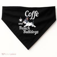 Coffee And French Bulldogs USA-Made Doggie Bandana thumb 0