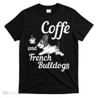 Coffee And French Bulldogs T-Shirt thumb 0