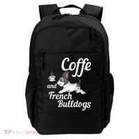 Coffee And French Bulldogs Backpack thumb 0
