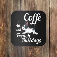 Coffee And French Bulldogs Coaster thumb 0