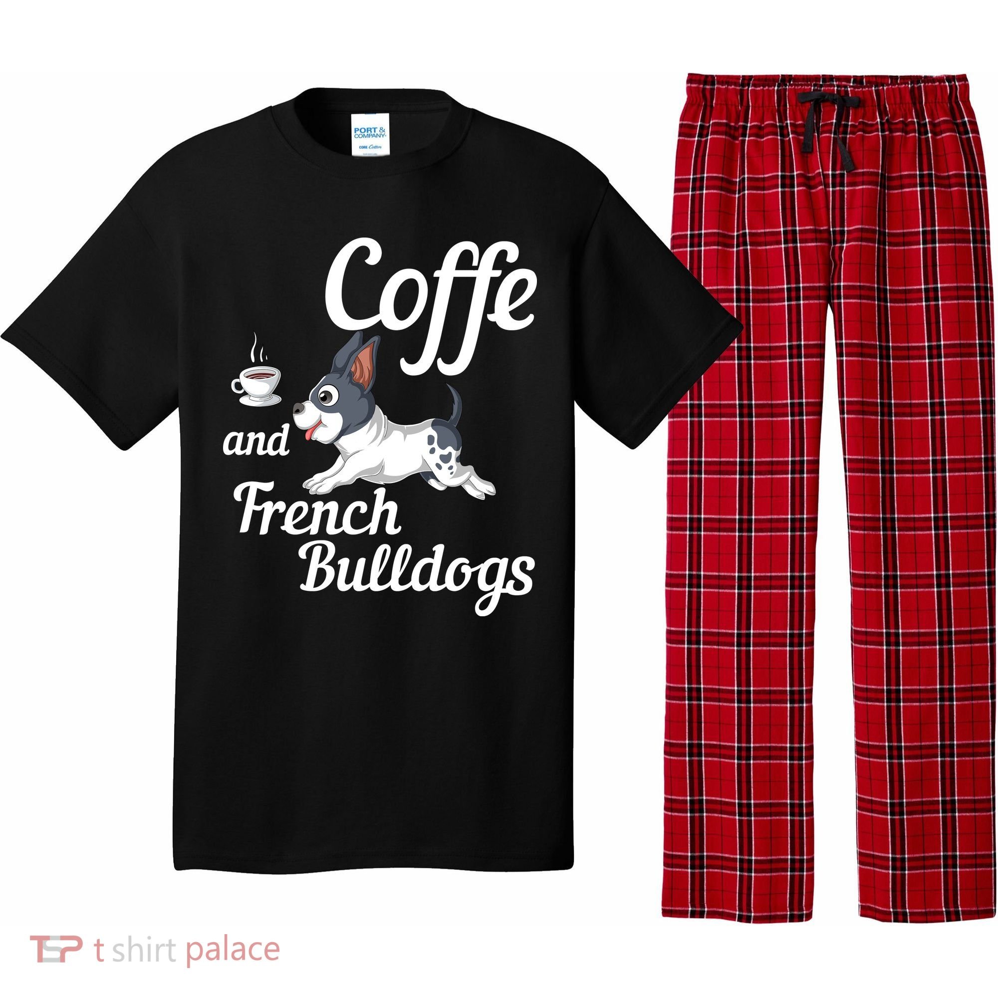 Coffee And French Bulldogs Pajama Set