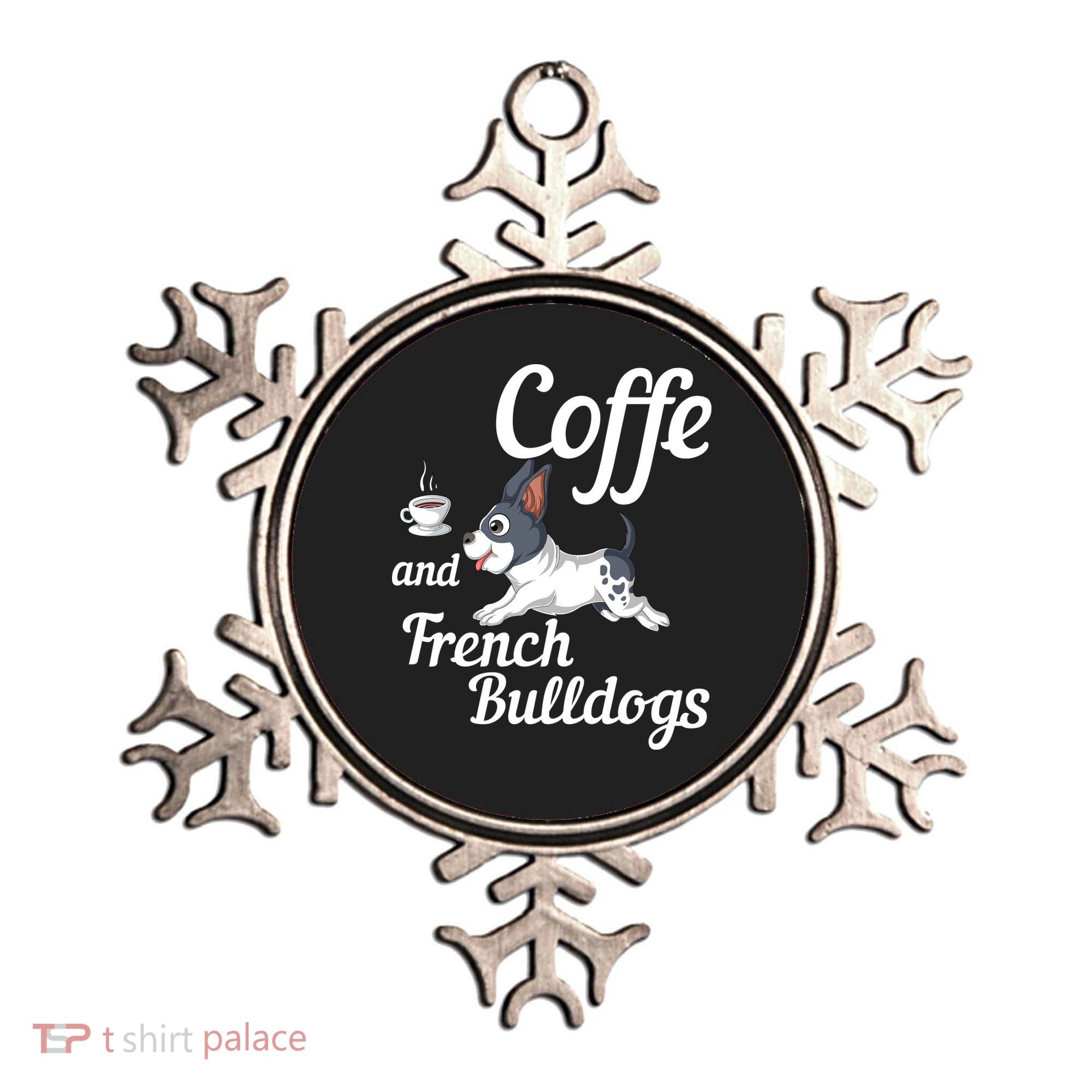 Coffee And French Bulldogs Ornament