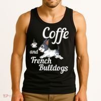 Coffee And French Bulldogs Tank Top thumb 3