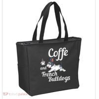 Coffee And French Bulldogs Tote Bag thumb 2