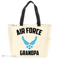 Cool Air Force Grandpa Gift Proud Us Military Veteran Gift Tote Bag thumb 0