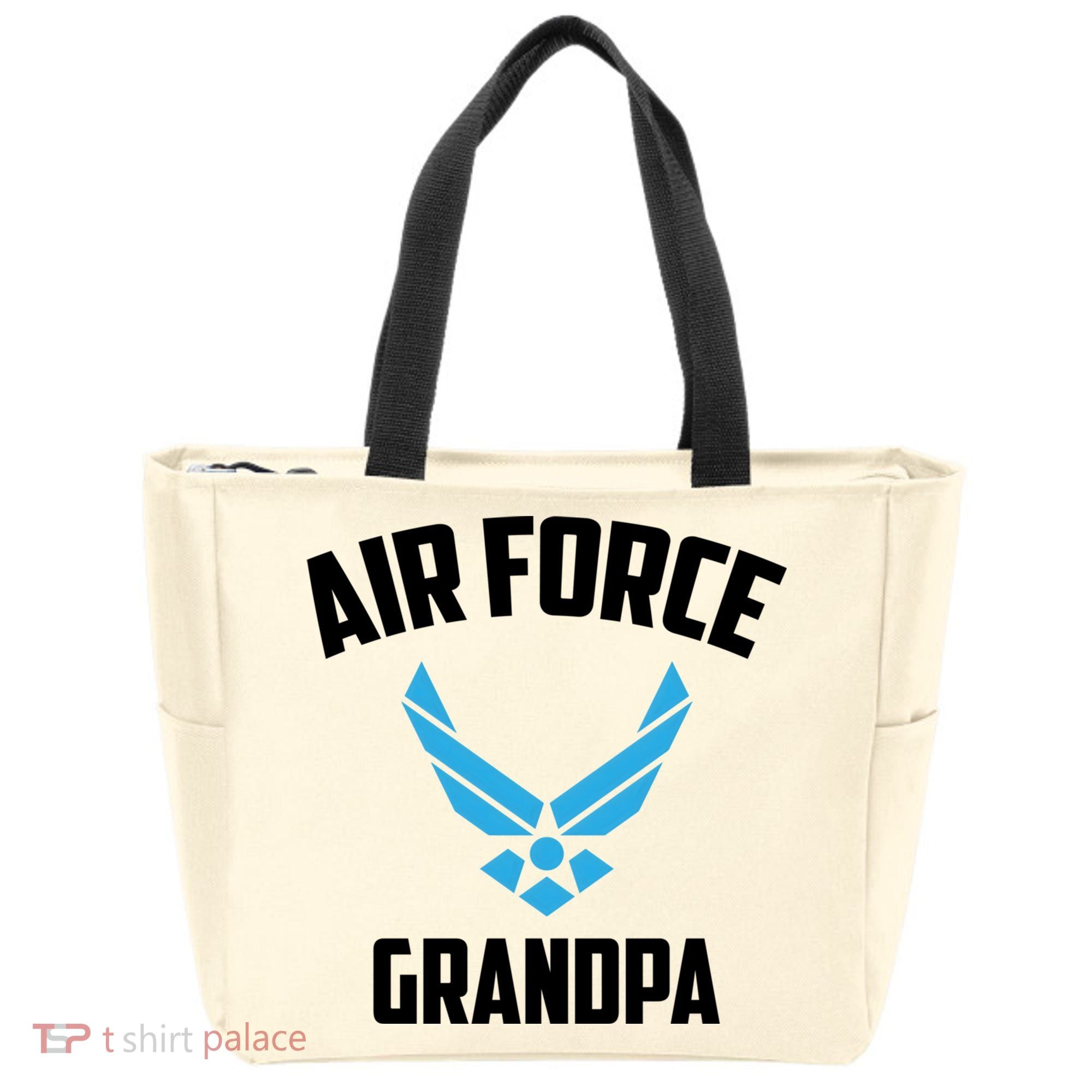 Cool Air Force Grandpa Gift Proud Us Military Veteran Gift Tote Bag