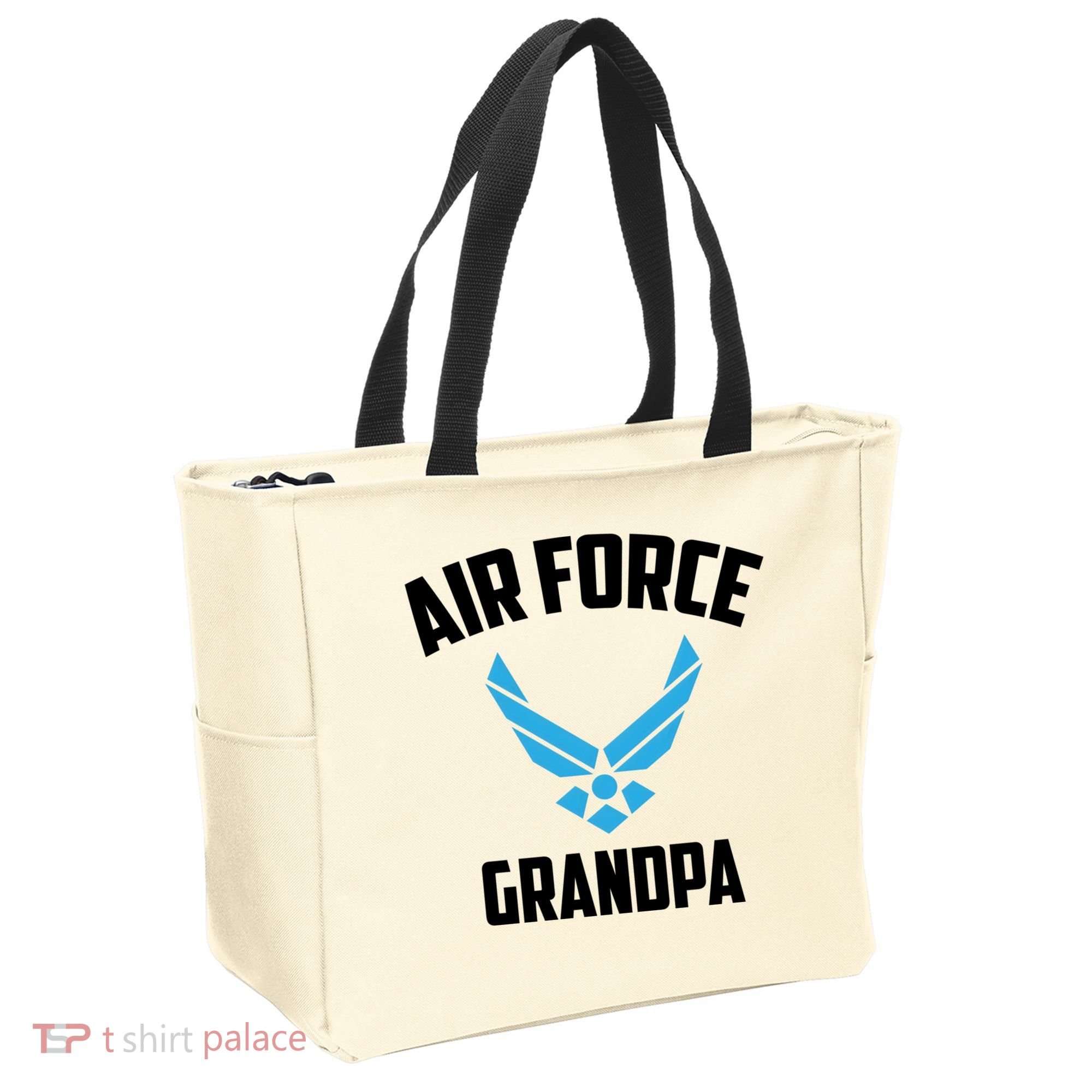 Cool Air Force Grandpa Gift Proud Us Military Veteran Gift Tote Bag