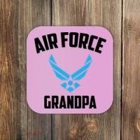 Cool Air Force Grandpa Gift Proud Us Military Veteran Gift Coaster thumb 0
