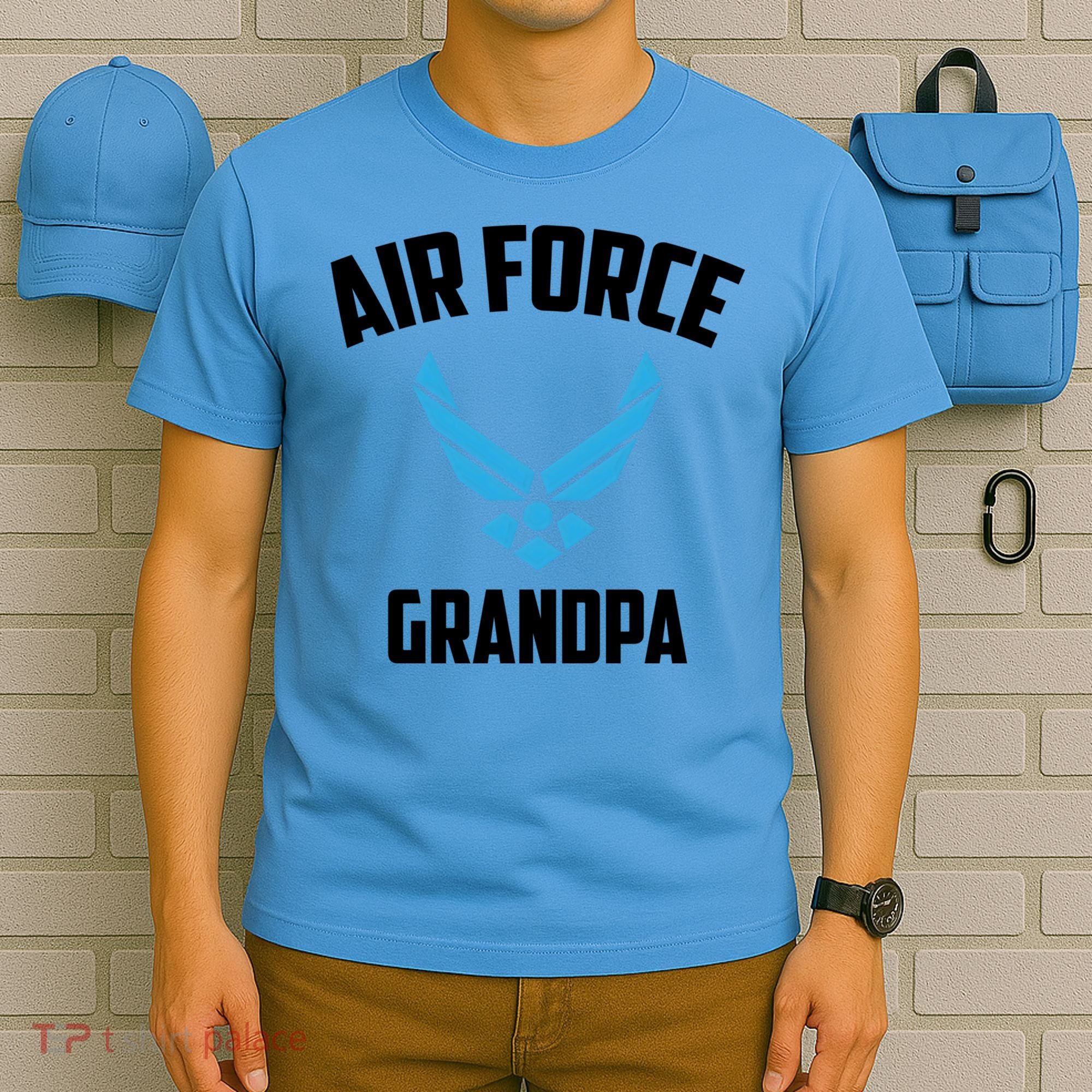 Cool Air Force Grandpa Gift Proud Us Military Veteran Gift T-Shirt