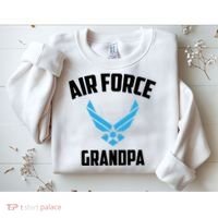 Cool Air Force Grandpa Gift Proud Us Military Veteran Gift Sweatshirt thumb 2