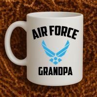 Cool Air Force Grandpa Gift Proud Us Military Veteran Gift Coffee Mug thumb 2