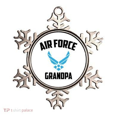 Cool Air Force Grandpa Gift Proud Us Military Veteran Gift Ornament