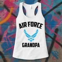 Cool Air Force Grandpa Gift Proud Us Military Veteran Gift Women's Tank Top thumb 3