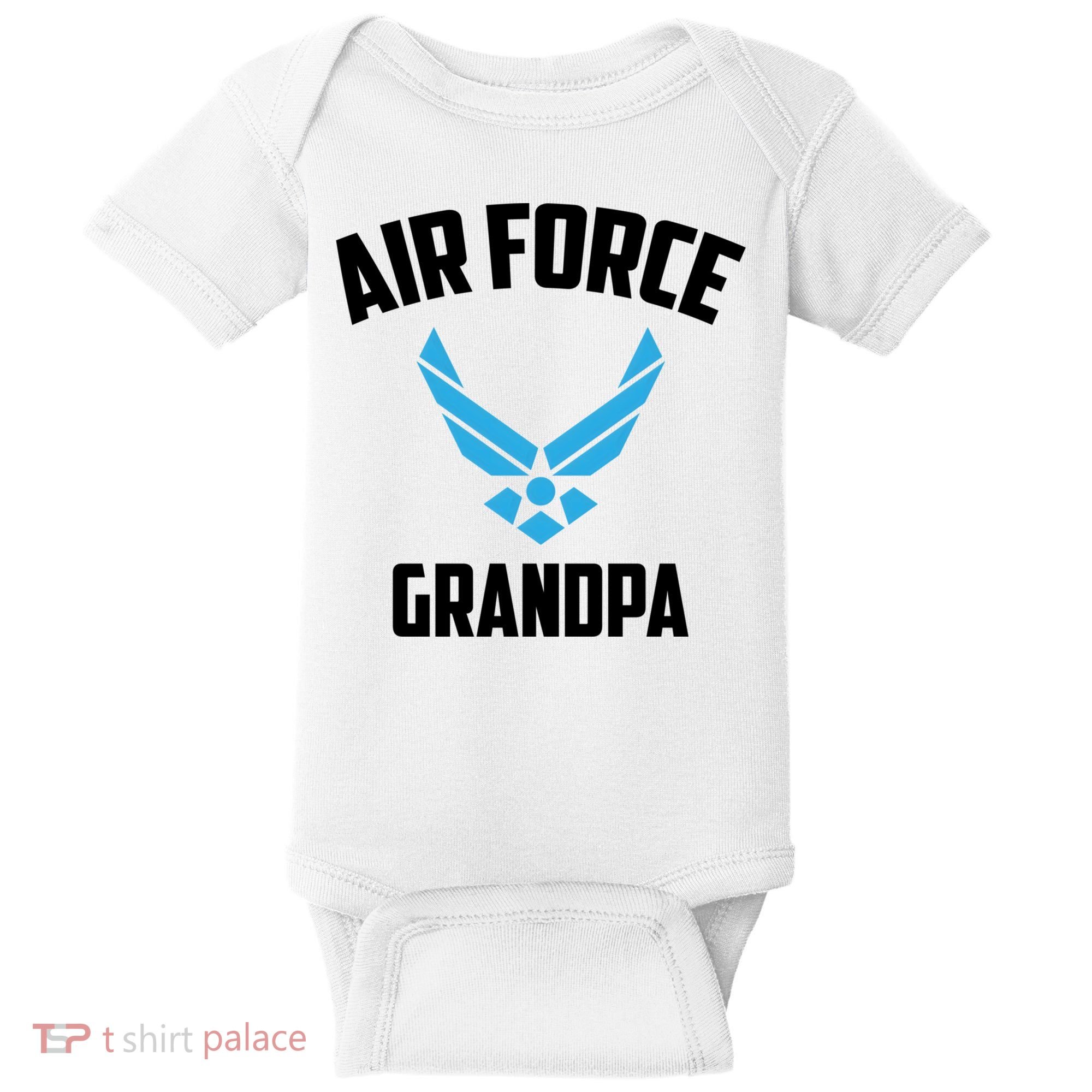 Cool Air Force Grandpa Gift Proud Us Military Veteran Gift Baby Bodysuit