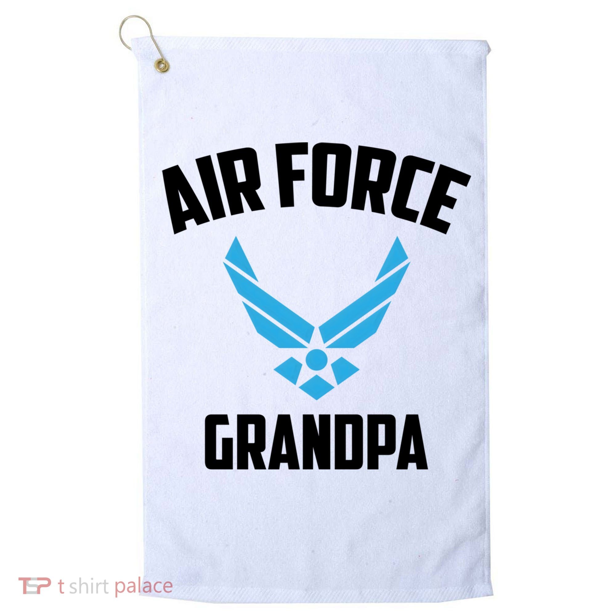 Cool Air Force Grandpa Gift Proud Us Military Veteran Gift Golf Towel