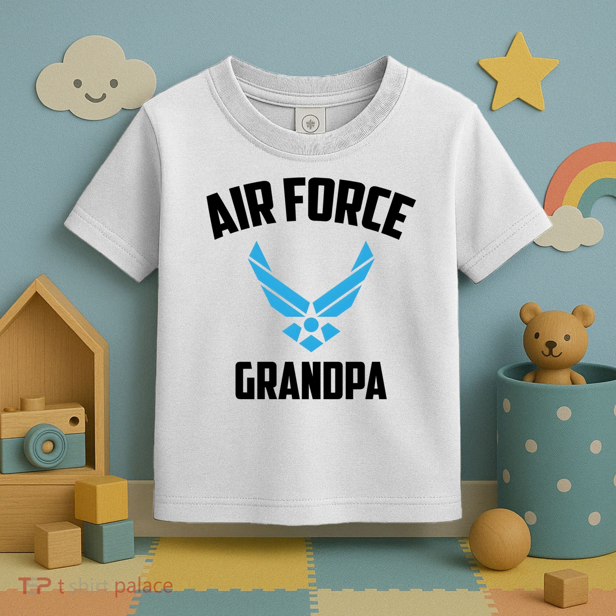 Cool Air Force Grandpa Gift Proud Us Military Veteran Gift Toddler T-Shirt