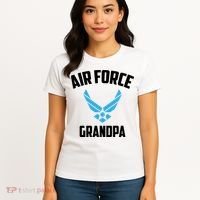 Cool Air Force Grandpa Gift Proud Us Military Veteran Gift Women's T-Shirt thumb 4