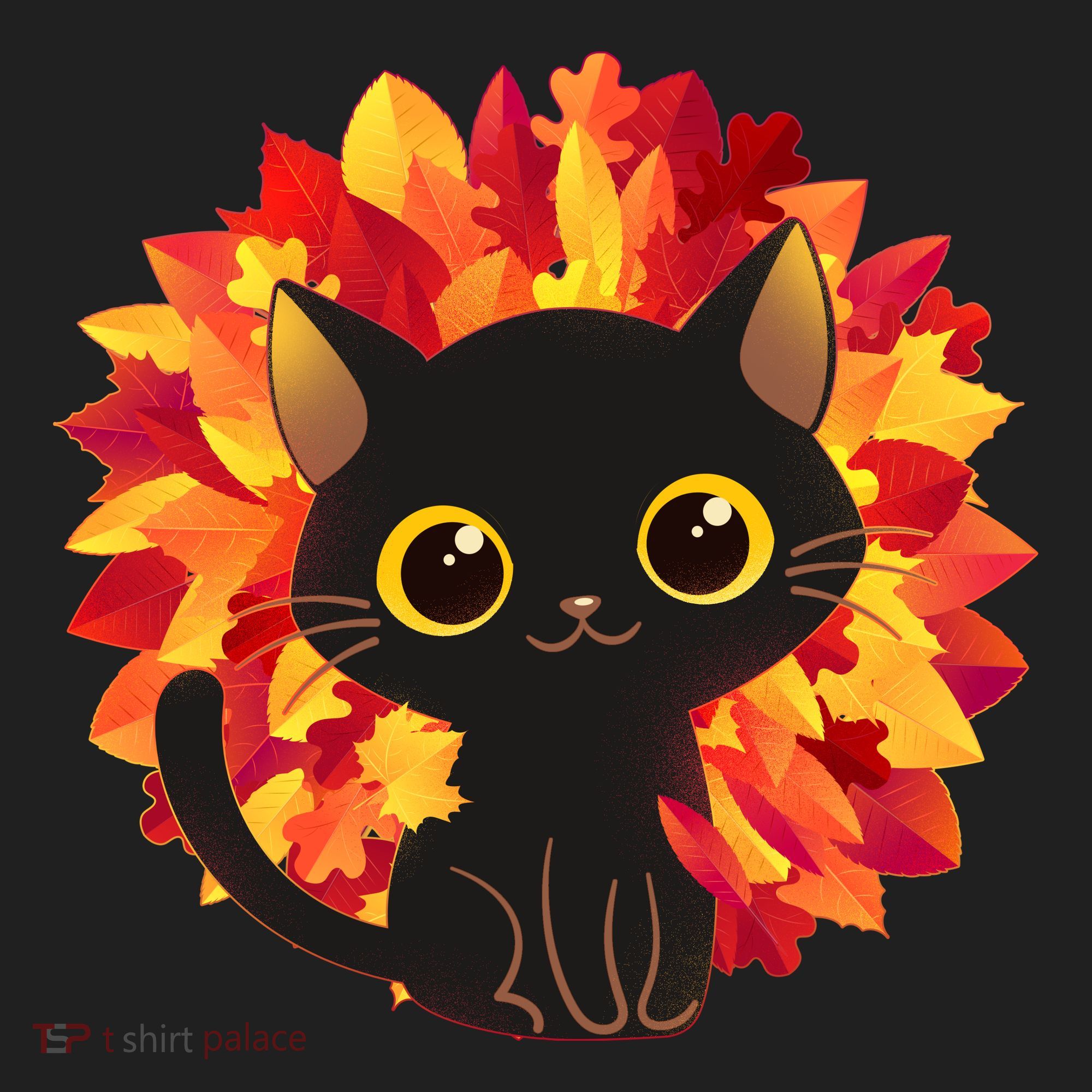 Cute Autumn Fall Black Cat Women's Sweatshirt