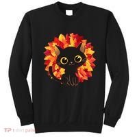 Cute Autumn Fall Black Cat Sweatshirt thumb 0