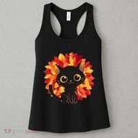 Cute Autumn Fall Black Cat Women's Tank Top thumb 3