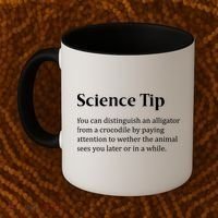 Crocodile Alligator Funny Science Tip Coffee Mug thumb 2