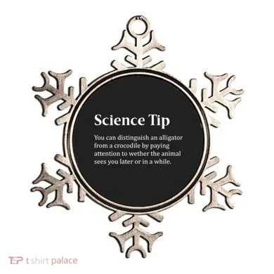 Crocodile Alligator Funny Science Tip Ornament