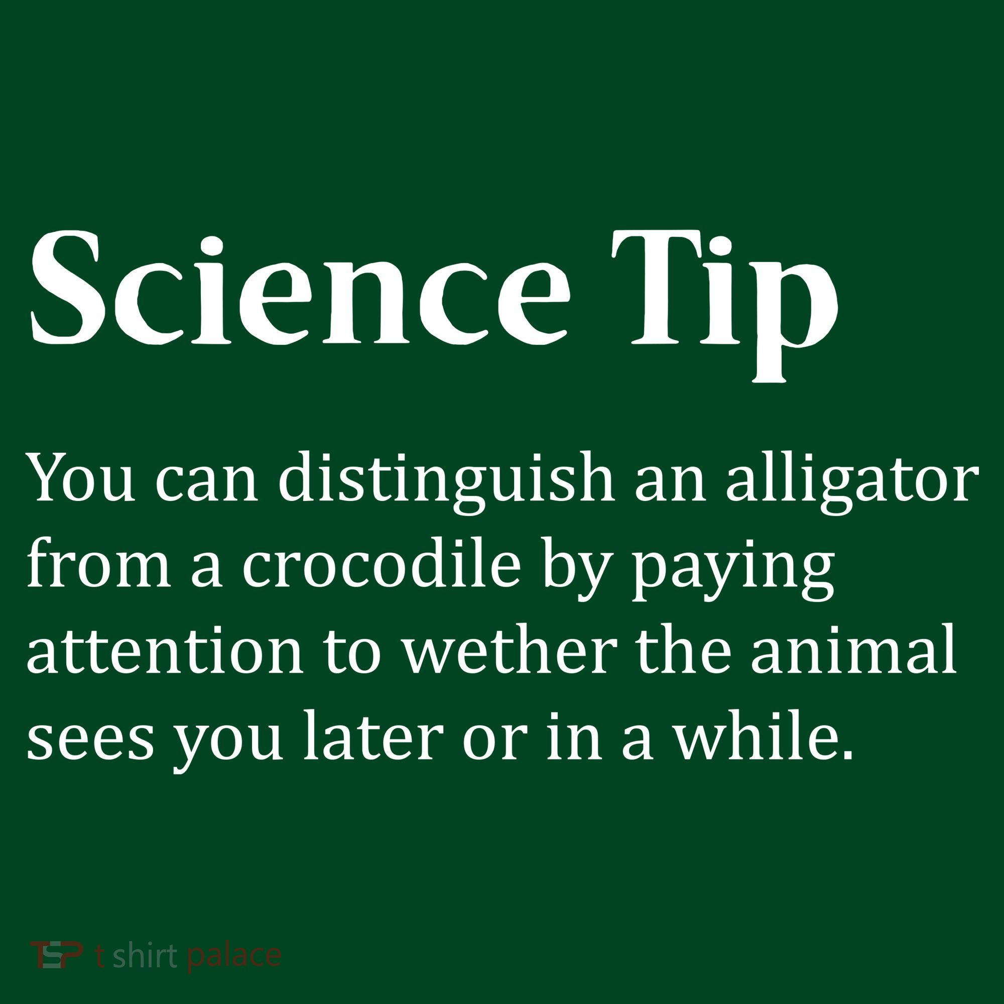 Crocodile Alligator Funny Science Tip Apron