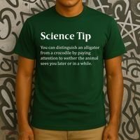 Crocodile Alligator Funny Science Tip T-Shirt thumb 3