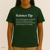 Crocodile Alligator Funny Science Tip T-Shirt thumb 4