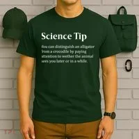 Crocodile Alligator Funny Science Tip T-Shirt thumb 6