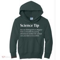 Crocodile Alligator Funny Science Tip Kids Hoodie thumb 0