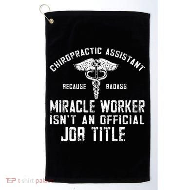 Chiropractic Assistant Face Paper Chiro Chiropractor Gift Golf Towel
