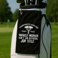 Chiropractic Assistant Face Paper Chiro Chiropractor Gift Golf Towel thumb 2