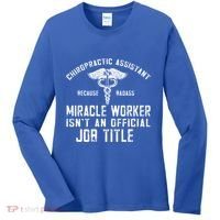 Chiropractic Assistant Face Paper Chiro Chiropractor Gift Women's Long Sleeve Shirt thumb 0