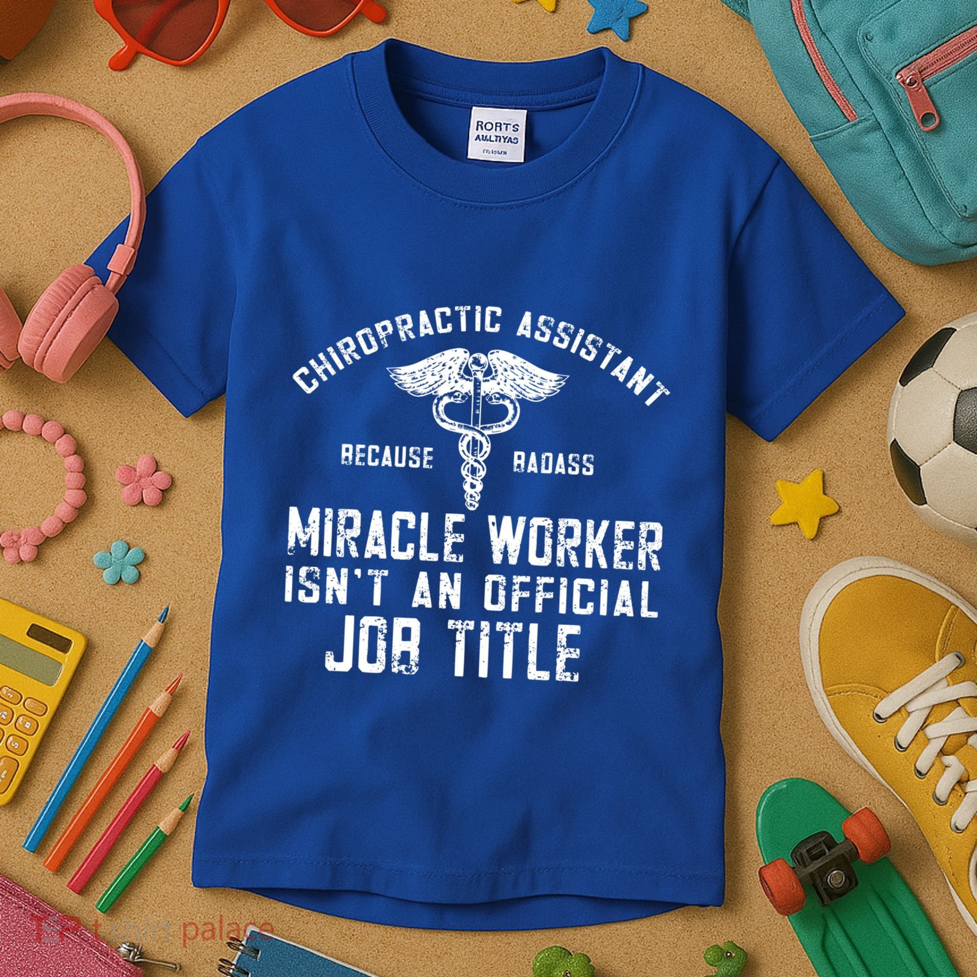 Chiropractic Assistant Face Paper Chiro Chiropractor Gift Kids T-Shirt